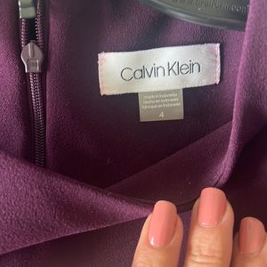 Calvin Klein burgundy dress size 4